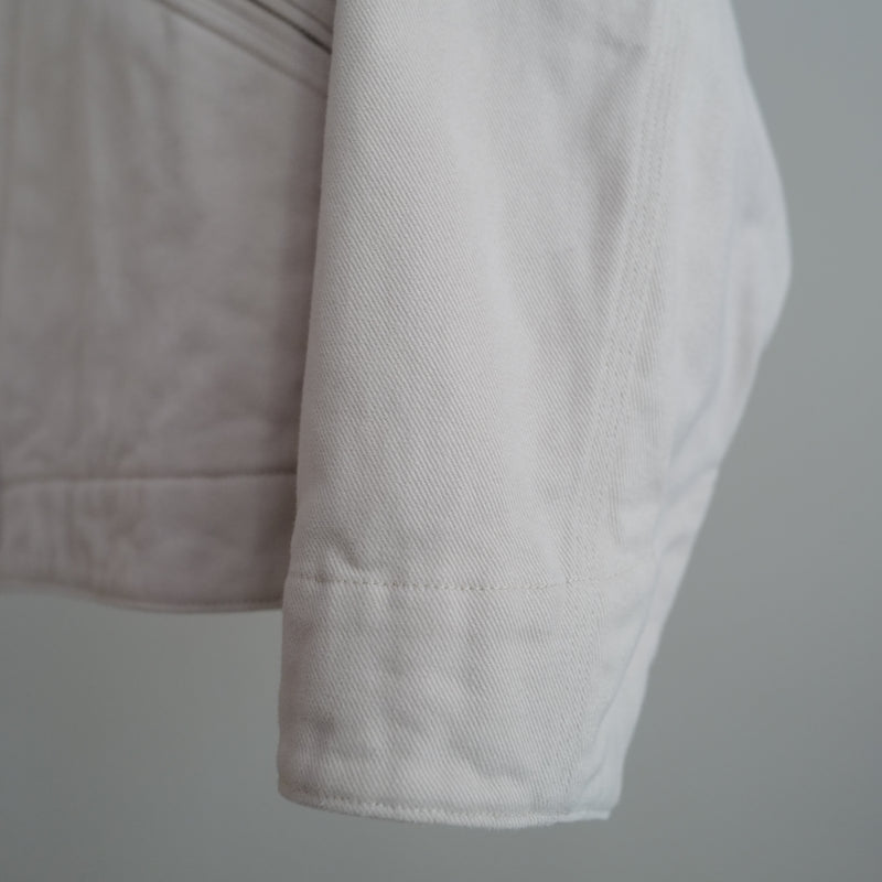 COTTON TWILL ZIP SHORT JACKET