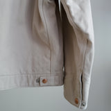 COTTON TWILL ZIP SHORT JACKET