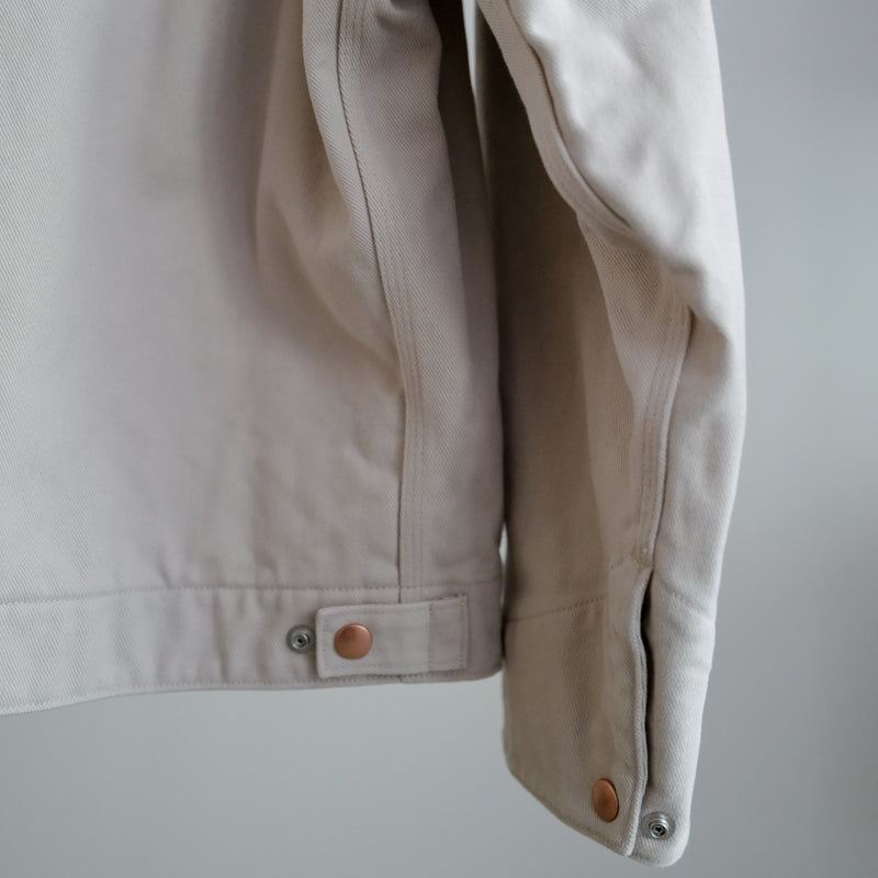 COTTON TWILL ZIP SHORT JACKET