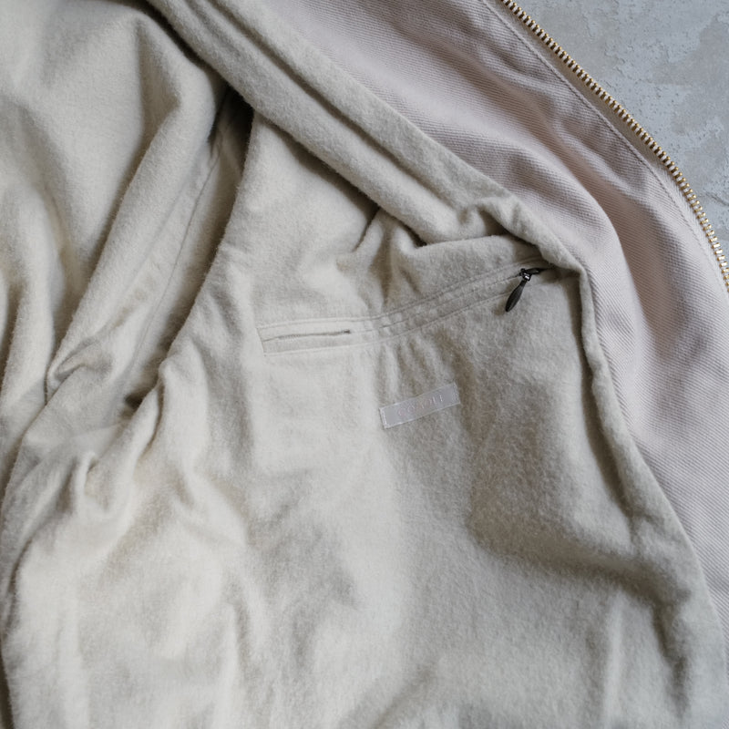 COTTON TWILL ZIP SHORT JACKET