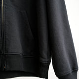 COTTON FLEECE ZIP PARKA