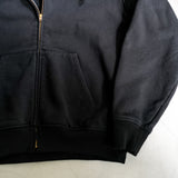 COTTON FLEECE ZIP PARKA