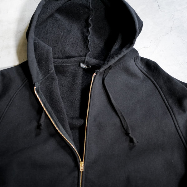 COTTON FLEECE ZIP PARKA