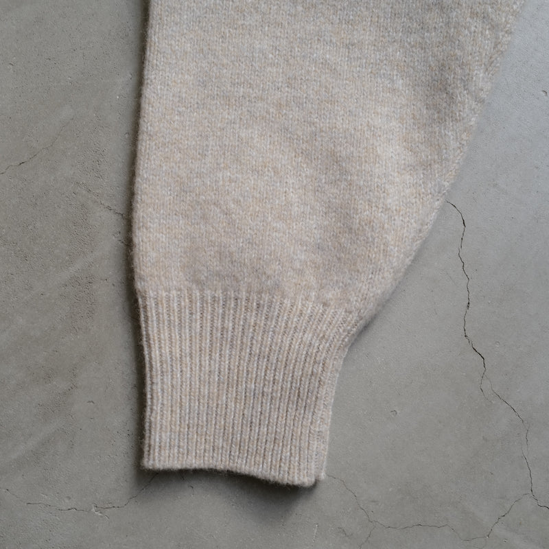 LAMBS WOOL CREW NECK KNIT