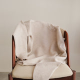 LAMBS WOOL CREW NECK KNIT