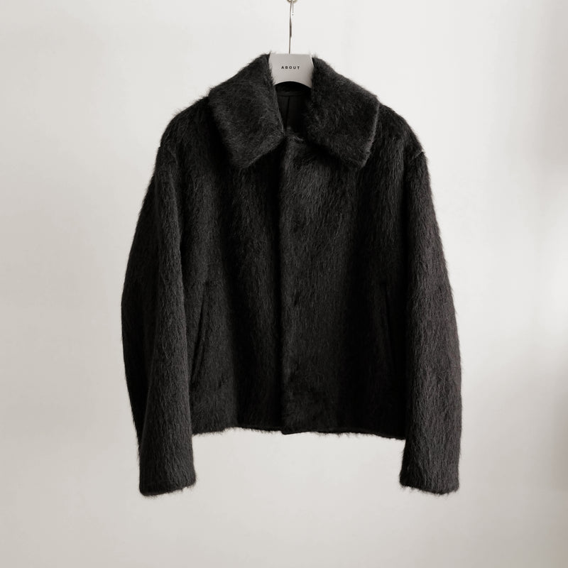 CAMEL SHAGGY BLOUSON