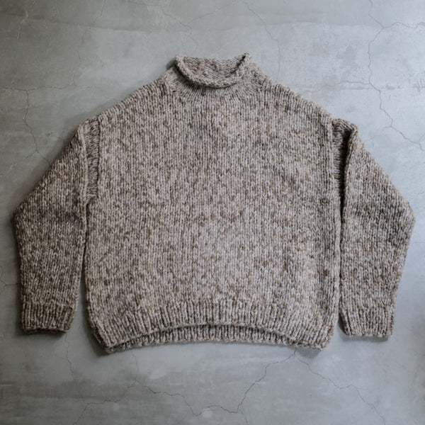 HANDKNIT PAINT ROLLNECK