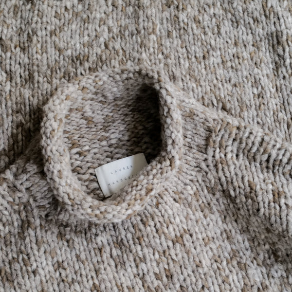 HANDKNIT PAINT ROLLNECK