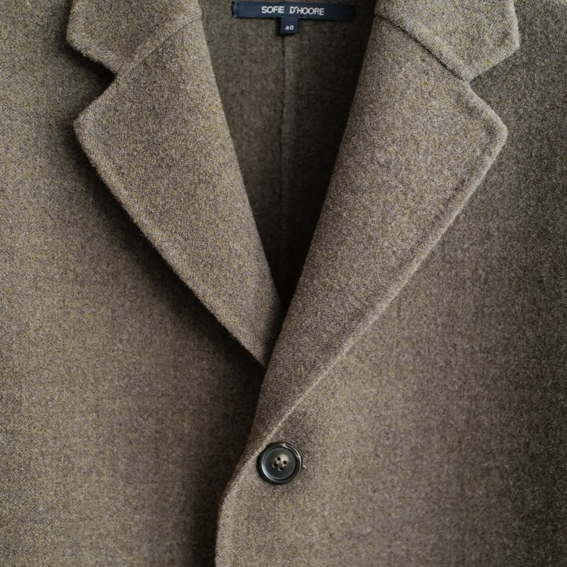 DF WOOL COAT WITH 2 POCKETS