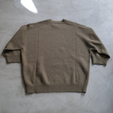 SEAMLESS CREW 3/4SLEEVES KNIT