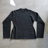INTERLOCK WAISTED CREW KNIT