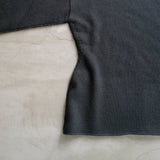 INTERLOCK WAISTED CREW KNIT