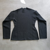 INTERLOCK WAISTED CREW KNIT
