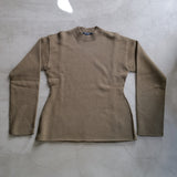 INTERLOCK WAISTED CREW KNIT