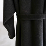 OVERSIZED COAT WITH LEATHER PATCH