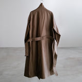 TECHNICAL COTTON OVER SIZING UNLINED TRENCH COAT