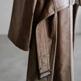 TECHNICAL COTTON OVER SIZING UNLINED TRENCH COAT