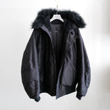 COTTON SILK MILITARY HOODED JACKET