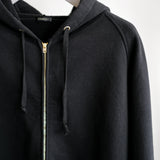 COTTON FLEECE ZIP PARKA