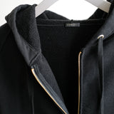 COTTON FLEECE ZIP PARKA