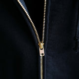 COTTON FLEECE ZIP PARKA