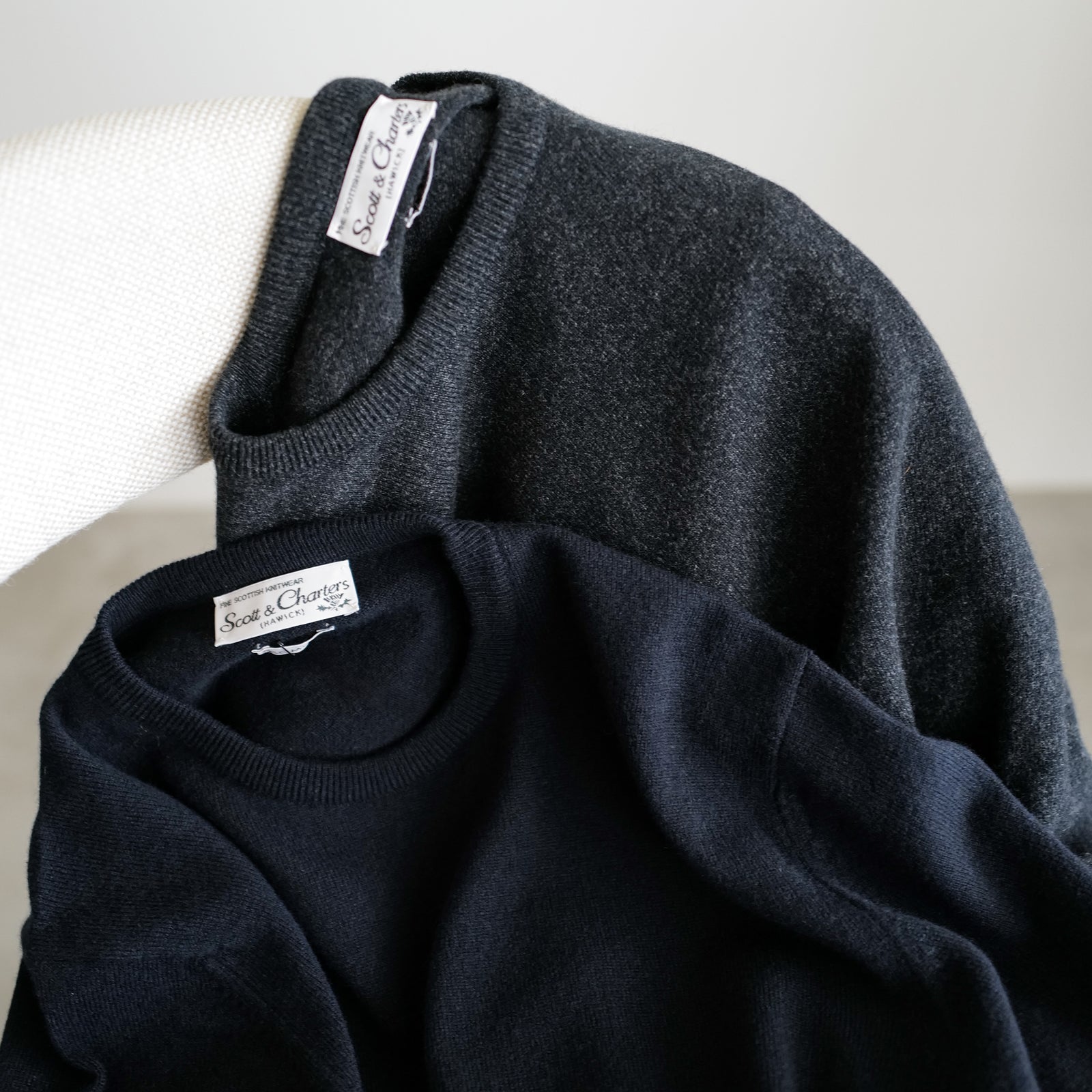 SCOTT&CHARTERS × COMOLI CREW NECK KNIT – ABOUT