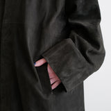 SUEDE CAR COAT