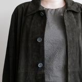 SUEDE CAR COAT