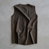 SUMMER WOOL SLEEVELESS SHIRT