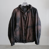 POPLIN HOODED ZIPPER JACKET