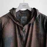 POPLIN HOODED ZIPPER JACKET