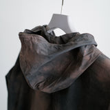 POPLIN HOODED ZIPPER JACKET