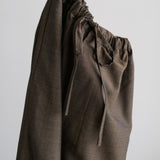 SUMMER WOOL DRAWSTRING TROUSERS