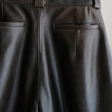 LAMB VEGETABLE LEATHER UNEVEN DYEING SHORTS