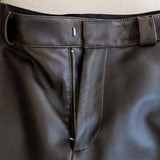 LAMB VEGETABLE LEATHER UNEVEN DYEING SHORTS