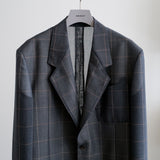 SUPER EXTRA FINE WORSTED & SILK SHEER VOILE TAILORED JACKET