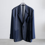 SUPER EXTRA FINE WORSTED & SILK SHEER VOILE TAILORED JACKET