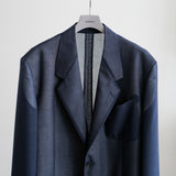 SUPER EXTRA FINE WORSTED & SILK SHEER VOILE TAILORED JACKET