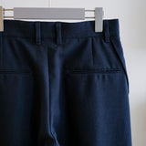 SUPER EXTRA FINE WORSTED & SILK SHEER VOILE MIDDLE LENGTH TROUSERS
