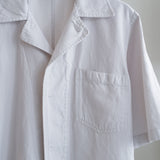 COTTON LINEN BOILE PIECE DYED OPEN COLLAR SHIRTS