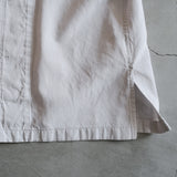 COTTON LINEN BOILE PIECE DYED OPEN COLLAR SHIRTS