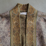 MOSS JACQUARD TASAR SILK CARDIGAN