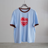 RINGER TEE RUNNING HEART