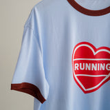 RINGER TEE RUNNING HEART