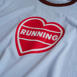 RINGER TEE RUNNING HEART