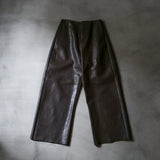 LEATHER FULL TROUSERS