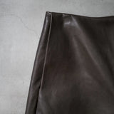 LEATHER FULL TROUSERS