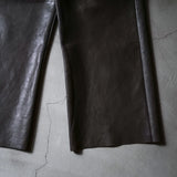 LEATHER FULL TROUSERS