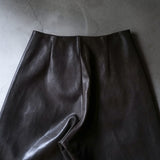 LEATHER FULL TROUSERS