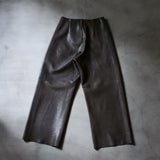 LEATHER FULL TROUSERS